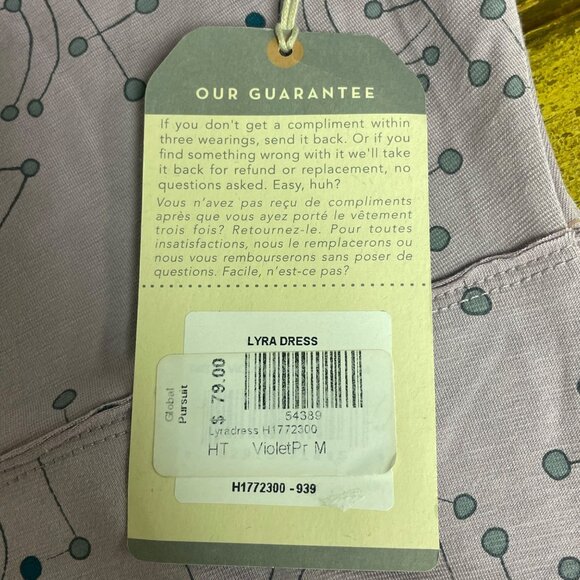 Horny Toad Lyra Dress Global Pursuit Abstract Geometric Sz MED Organic Cotton - Picture 8 of 8